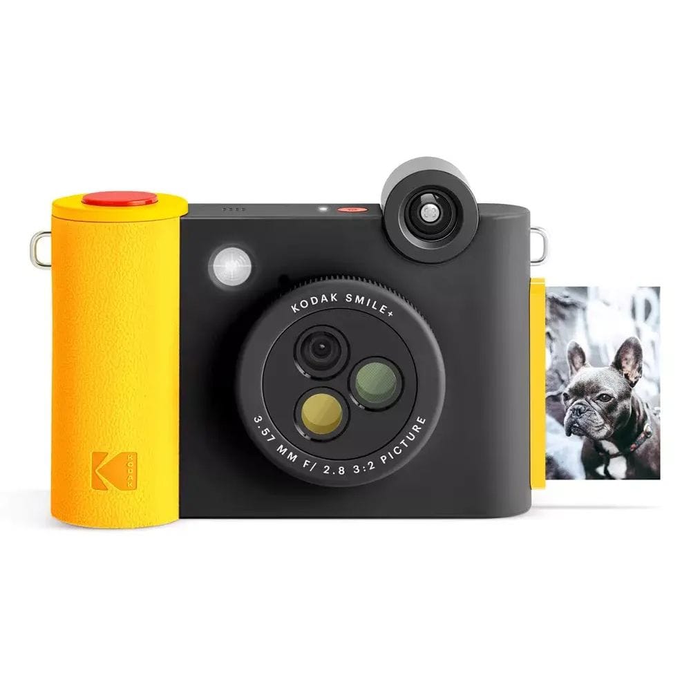 Kodak Smile+ Instant Print Digital Camera, Effect-Changing Lens, 2x3-Inch ZINK Photo Printing, Bluetooth Connectivity & microSD Storage | Black - 843812173056