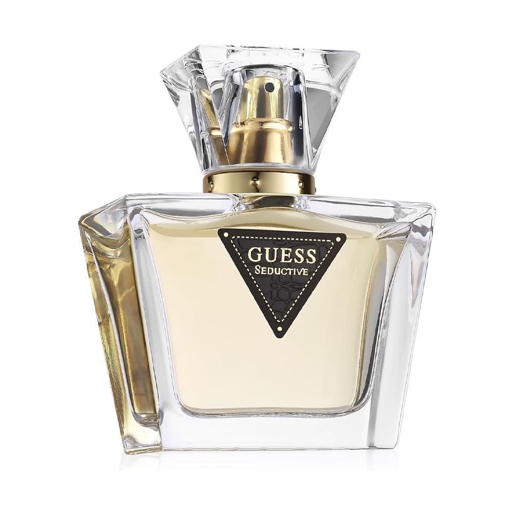 Guess Seductive 4Pc Women Gift Set – 75ML EDT, 15ML Travel Spray, 100ML Body Lotion & Pouch Fruity Floral Fragrance | 85715330239
