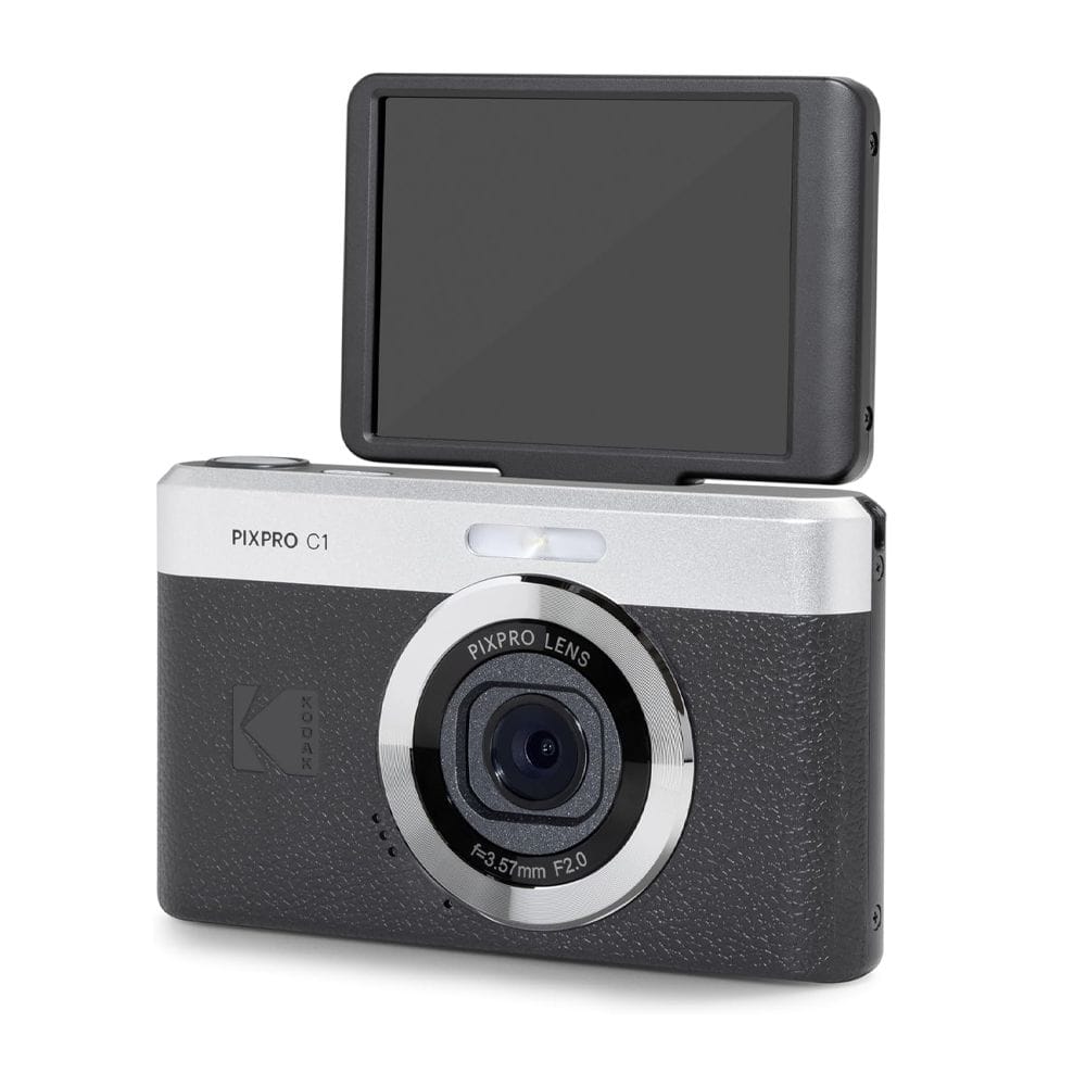 Kodak PIXPRO C1 Digital Camera, 13MP CMOS Sensor, Full HD 1080p Video, 4x Digital Zoom, 2.8-Inch LCD Screen & Compact Design | Black - 819900014334