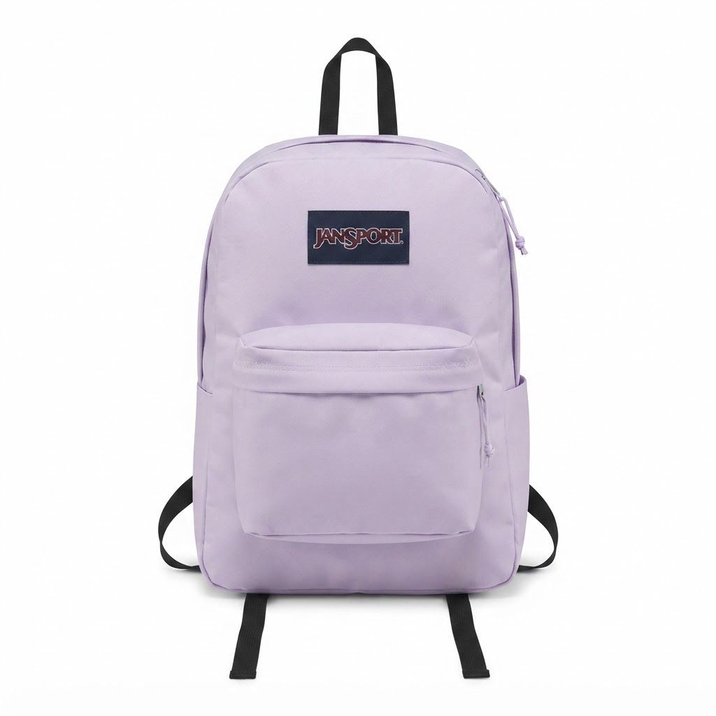 JanSport SuperBreak Day Pack Iconic Lightweight Backpack for School, Travel, and Everyday Use 1 Large Main, 1 Front Utility Pocket