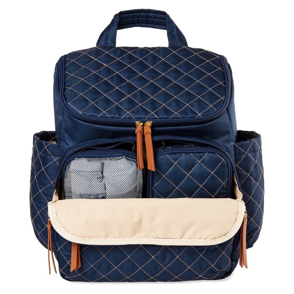 Skip Hop Forma Diaper Backpack, Lightweight And Waterproof Design, Smart Organized Storage System, Stroller-Friendly Clip System - Navy