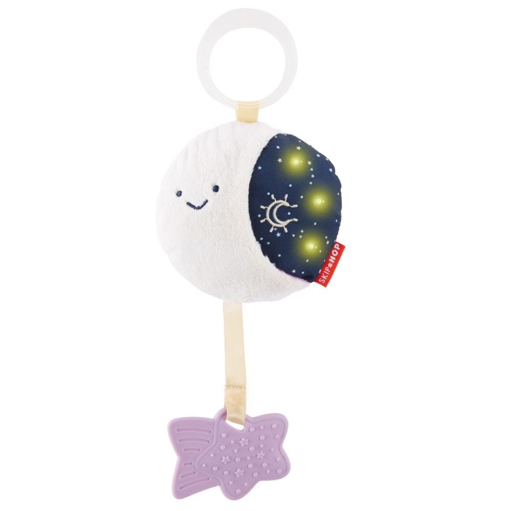 Skip Hop Celestial Dreams Moon Baby Stroller Toy 0+ Monthss, Light-Up Moon With Musical Features, Soft, Multi Sensory Design - Multicolour