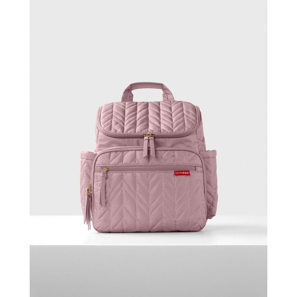 Skip Hop Forma Diaper Backpack, Lightweight And Waterproof Design, Smart Organized Storage System, Stroller-Friendly Clip System - Mauve Mist
