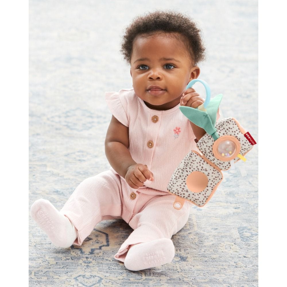 Skip Hop Garden Oasis Baby Stroller Toy 0+ Monthss, Multi-Sensory Sound And Texture Play, Easy Open And Close Interaction - Multicolour