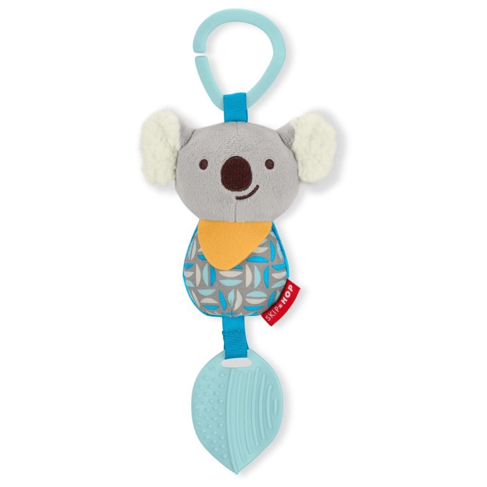 Skip Hop Bandana Buddies Chime And Teethe Koala Toy 0+ Monthss, Multi-Textured Fabrics, Soothing Chime Sounds - Multicolour