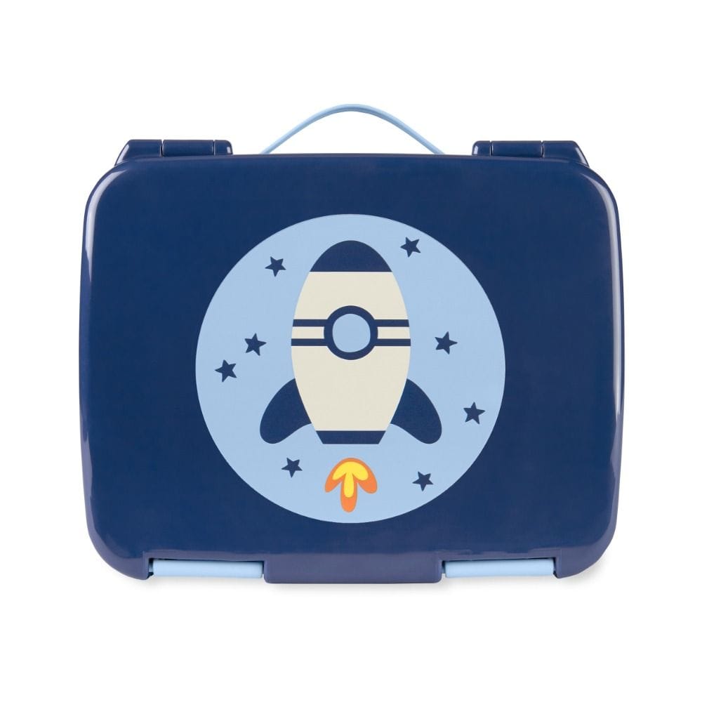 Skip Hop Rocket Spark Style Bento Lunch Box 3+ Years, Easy Open And Close Latches, Flexible Carry Handle - Multicolour