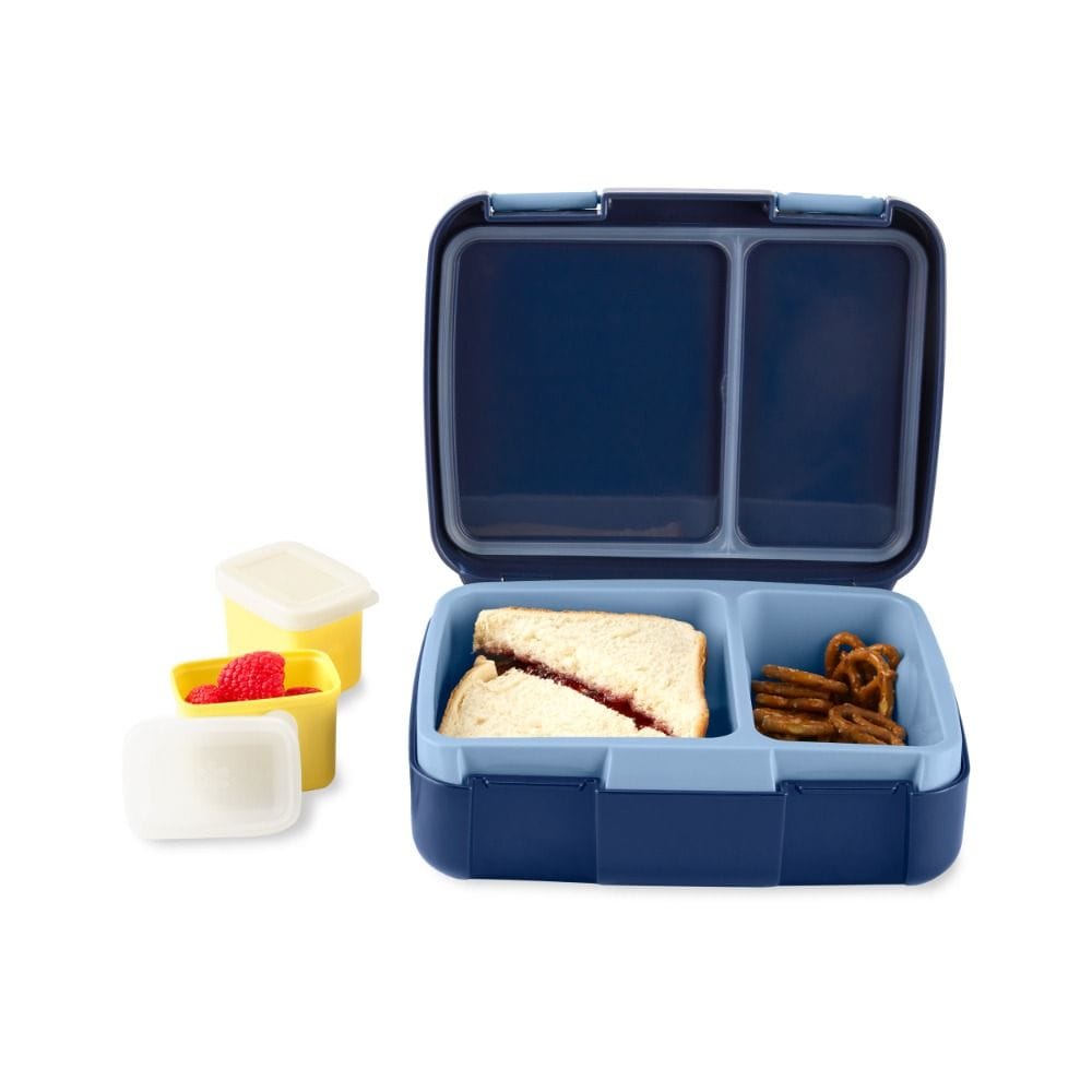 Skip Hop Rocket Spark Style Bento Lunch Box 3+ Years, Easy Open And Close Latches, Flexible Carry Handle - Multicolour