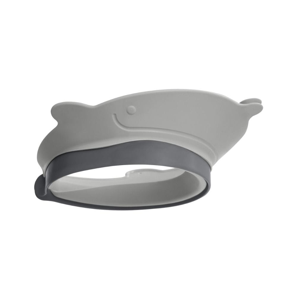 Skip Hop Moby Baby Bath Visor Shower Cap 9+ Monthss, Comfortable Custom Fit Design, Protects Eyes And Ears During Bath Time, Soft Inner Comfort Lining - Gray