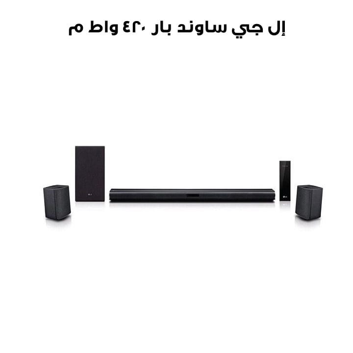 LG 420W Soundbar Wireless Bluetooth Streaming And Surround Sound Speakers, Dolby Digital - Black - SNC4R