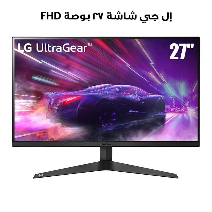 إل جي شاشة ٢٧ بوصة UltraGear FHD 1ms 165Hz مع AMD FreeSync Premium | 27GQ50F-B  