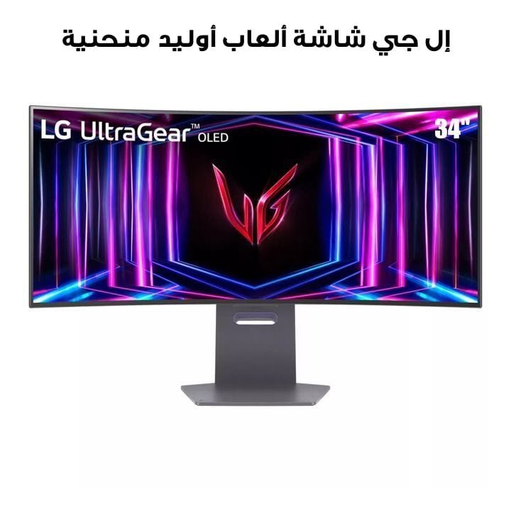LG 34'' UltraGear OLED Curved Gaming Monitor HDR400 True black 240Hz | 34GS95QE-B