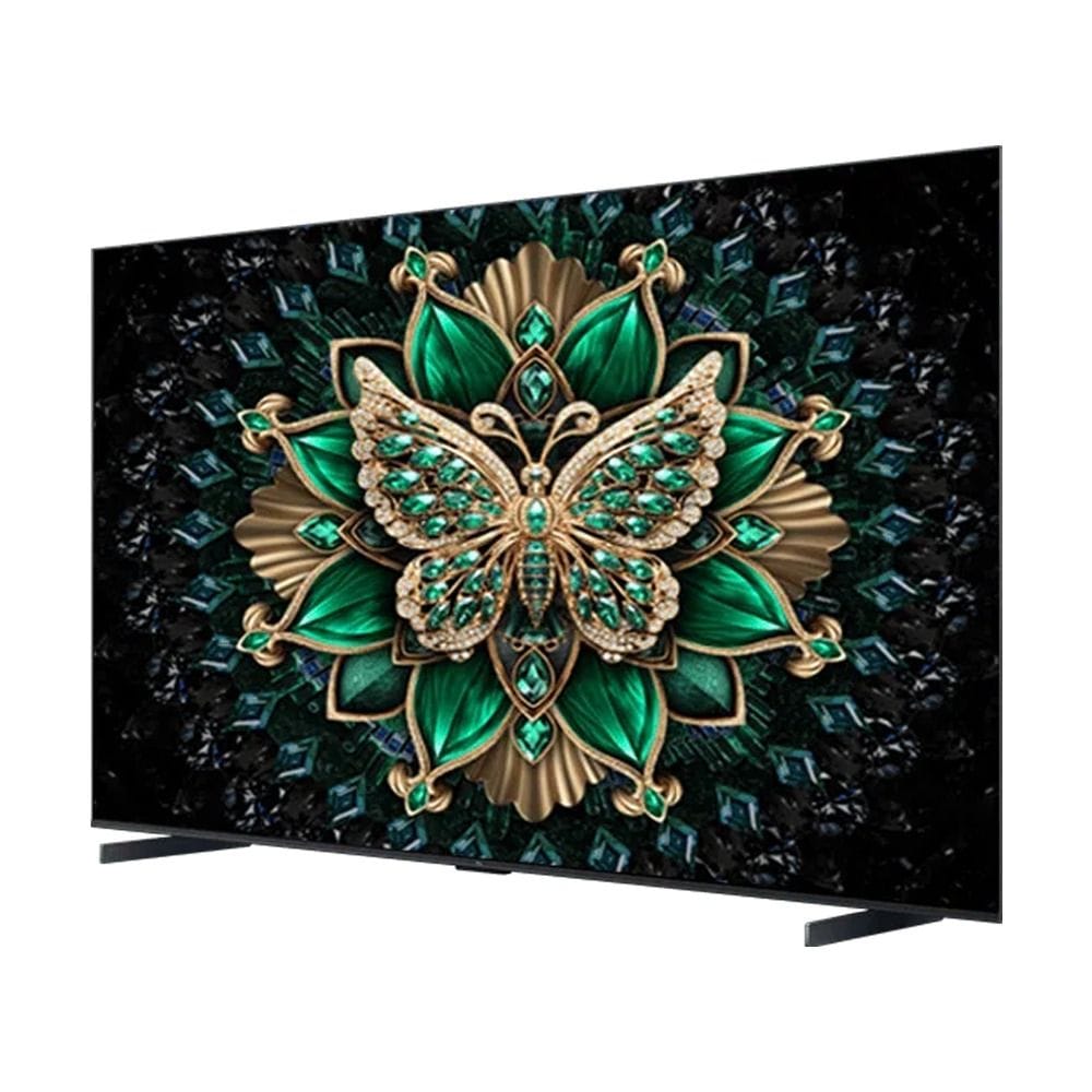 TCL 98 Inch Ultra HD 4K Premium Quad-Mini LED Smart TV, Precise Dimming Series Up To 512 Zones, High HDR Brightness, 144Hz Native Refresh Rate - Black - 98C6K