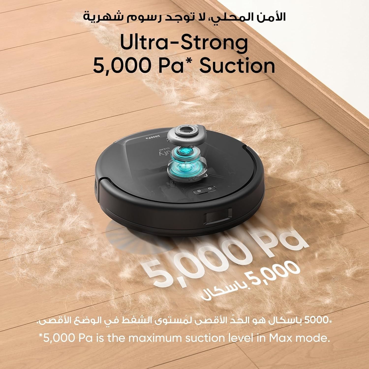 Eufy Clean L60 Hybrid Robot Vacuum with Self-Empty Station, 5000Pa Suction, iPath Laser Navigation, AI.Map 2.0 | Black | T2278V11