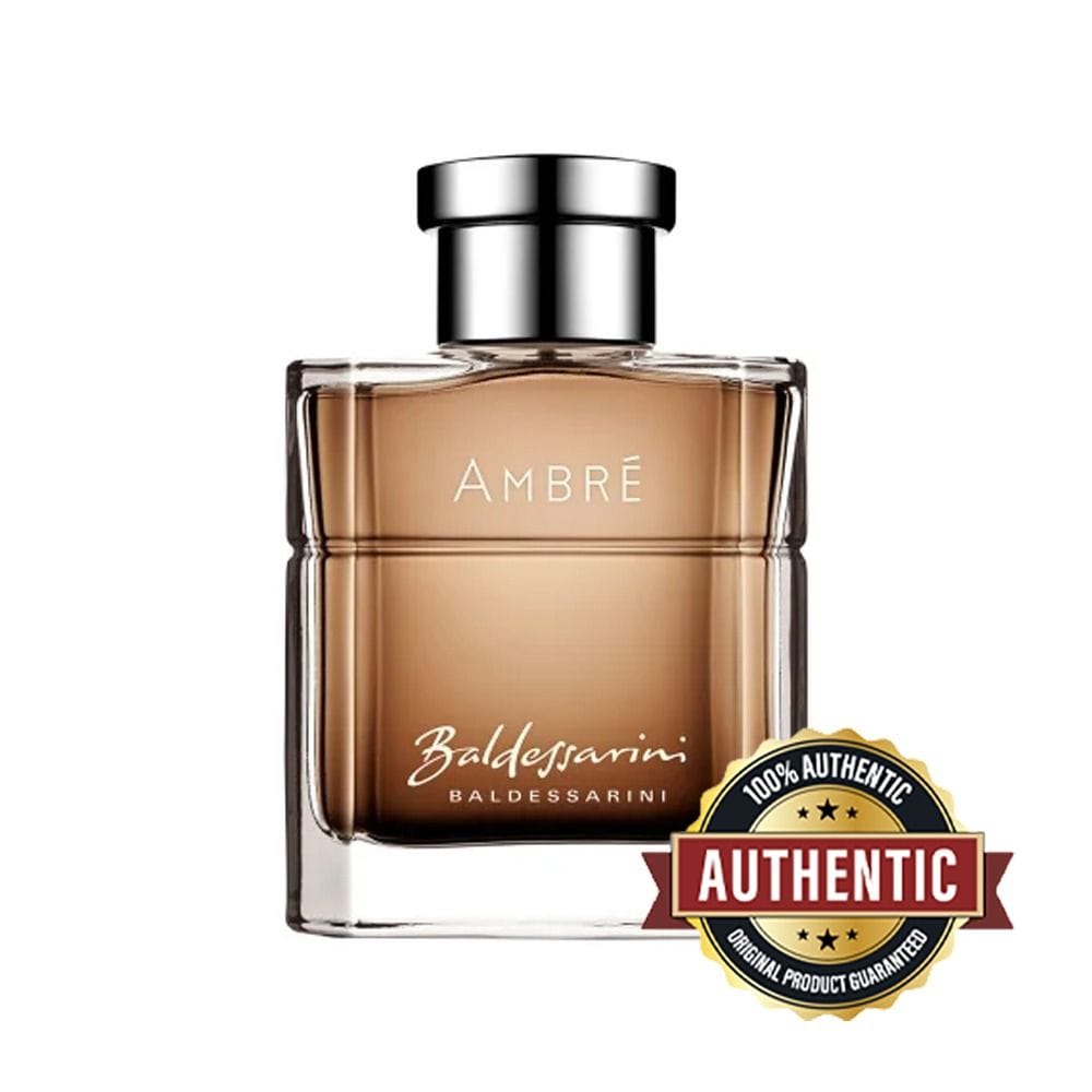 Baldessarini Ambre Eau de Toilette for Men, Warm Oriental Fragrance with Apple, Leather, Amber & Woody Notes - 90ml