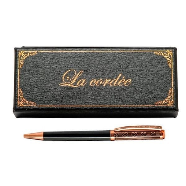 La Cordee Premium Ballpoint Pen, Elegant Lightweight Stainless Steel Tip Writing Pen for Office, Business & Travel