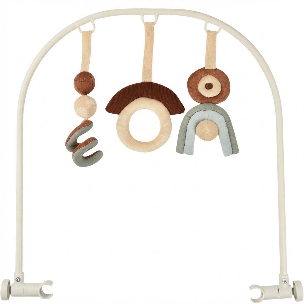 Beaba Play Arch The Up And Down Bouncer Plus, Supports Early Development And Motor Skills, Adjustable 5-Position Arch System - White