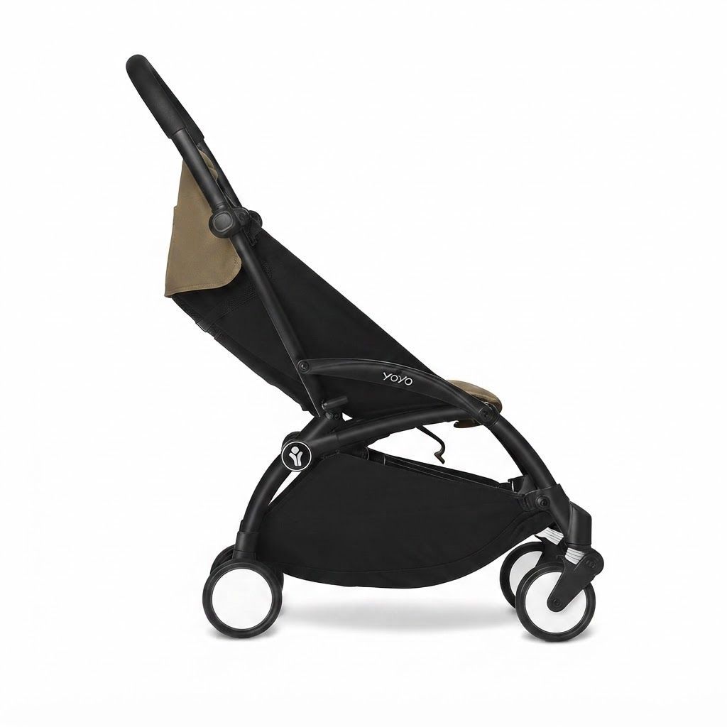 Stokke YOYO3 Baby Stroller Frame Compact Travel Stroller Base, Carry-On Compatible, Versatile Design that Evolves from Newborn Stages to Toddlerhood | Black