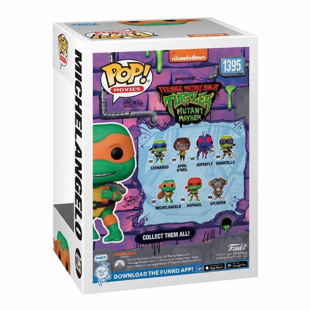 Funko Pop! Movies Teenage Mutant Ninja Turtles Michelangelo Collectible Vinyl Figure - 3.75 In
