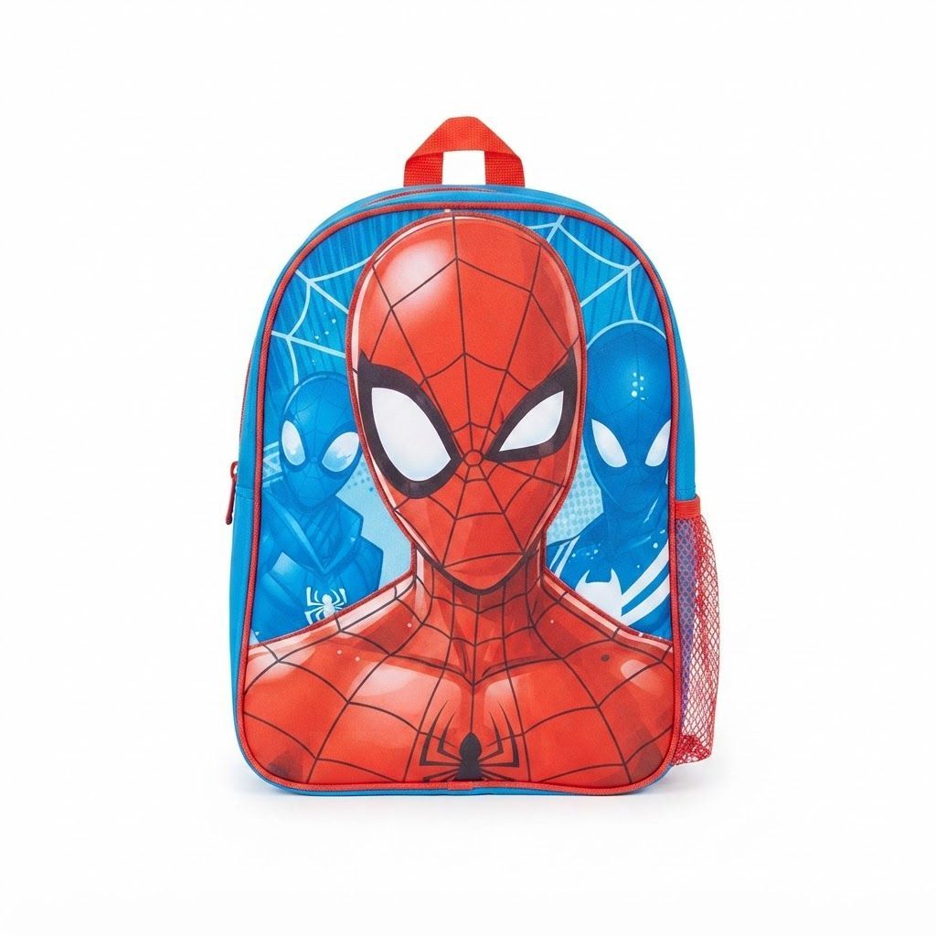 Marvel Spiderman Backpack for Boys - Kids School Bag for Nursery and Preschool, Vibrant Red Spider-M