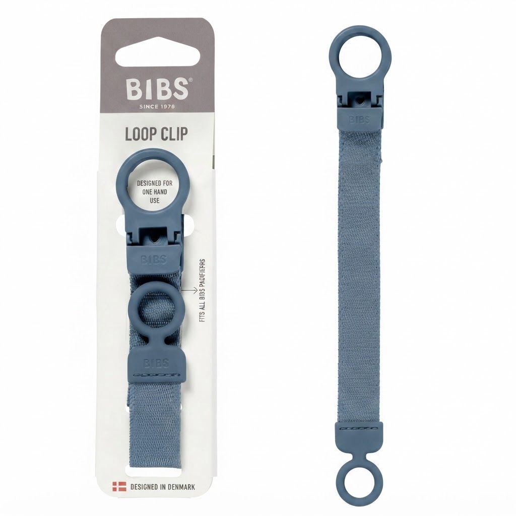 مشبك لهاية بحلقة BIBS لعمر +0 أشهر، فتحة أمان كبيرة جداً، تصميم تثبيت بيد واحدة، استخدام طويل الأمد وراحة بال - بترولي