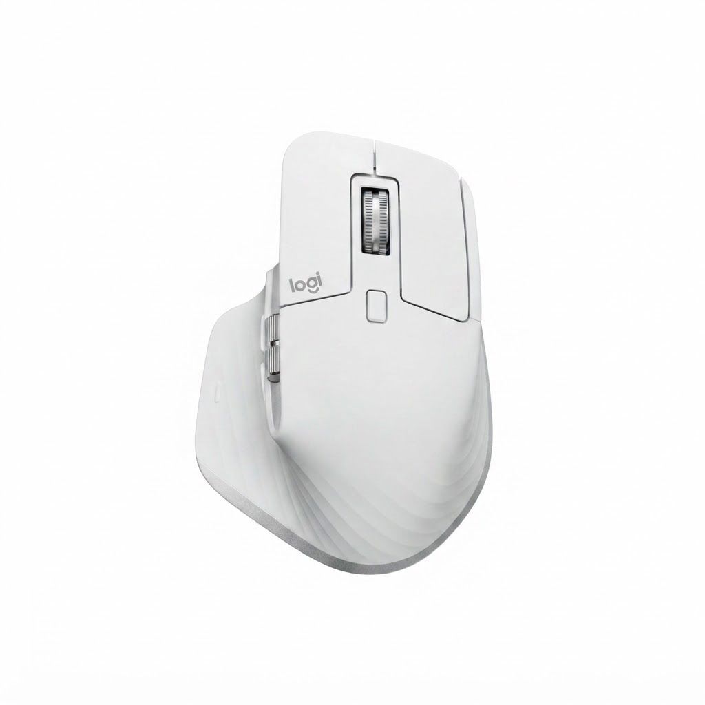 Logitech MX Master 3S Wireless Performance Mouse, 8K DPI Track on Glass, Quiet Clicks, MagSpeedPale Grey