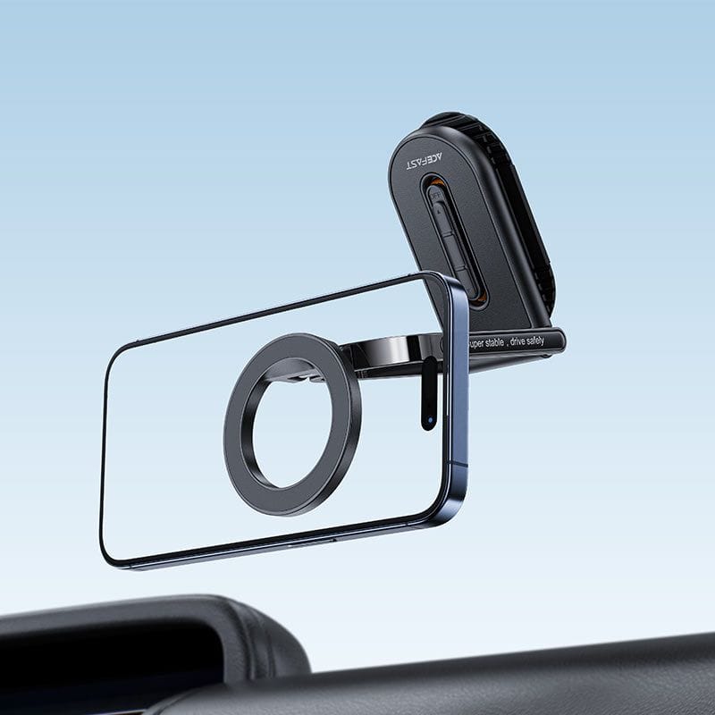 HOCO D54 Magnetic Car Phone Mount Holder, Strong Magnetic Grip, 360° Rotation, Dashboard & Air Vent Compatible, Universal - Black
