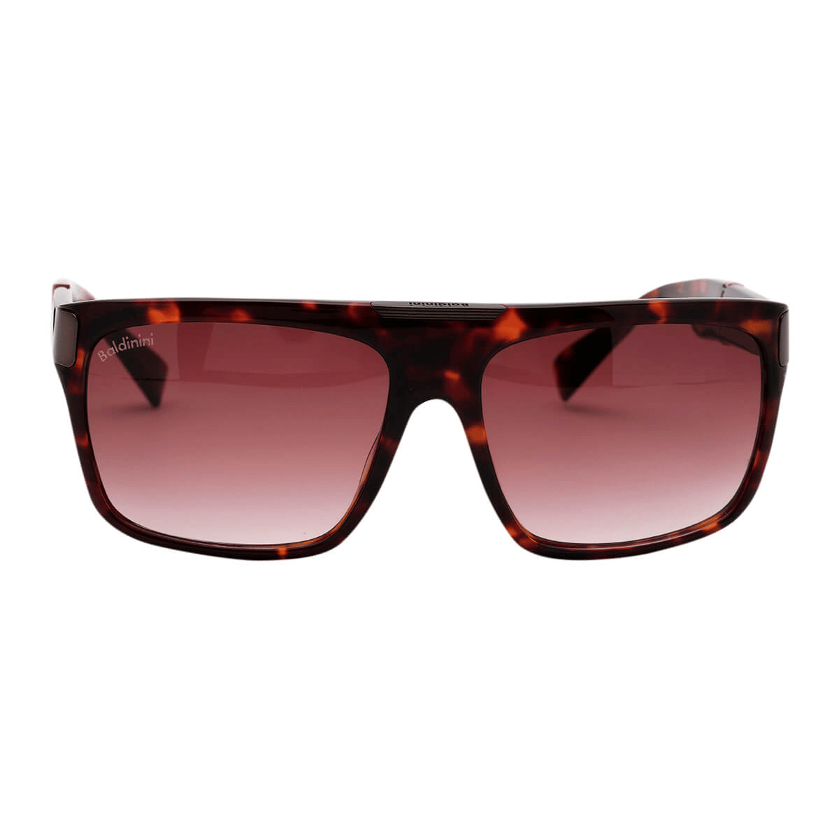 Baldinini Sunglasses 1403.202, Oversized Square Frame, Tortoise Shell Acetate, Gradient Brown UV Protection Lenses, Premium Designer Eyewear