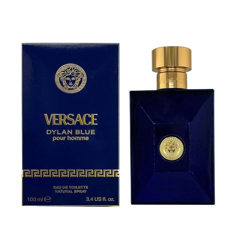 Versace Dylan Blue Pour Homme Eau de Toilette, Fresh Aromatic Woody Fragrance with Bergamot, Grapefruit, Ambroxan, Patchouli & Musk - 100ml