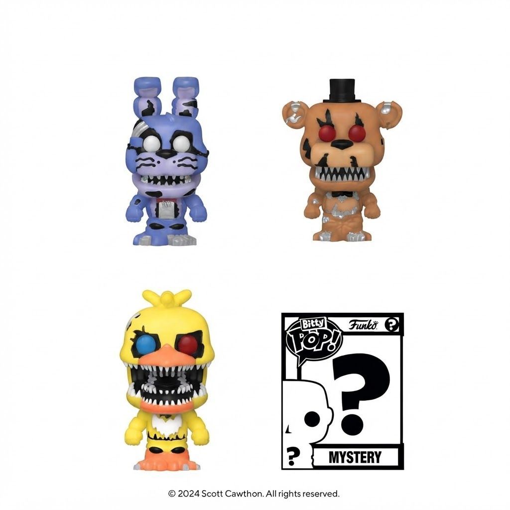 Funko Bitty Pop! Five Nights at Freddy's Nightmare Bonnie Figure with Surprise Mystery Mini