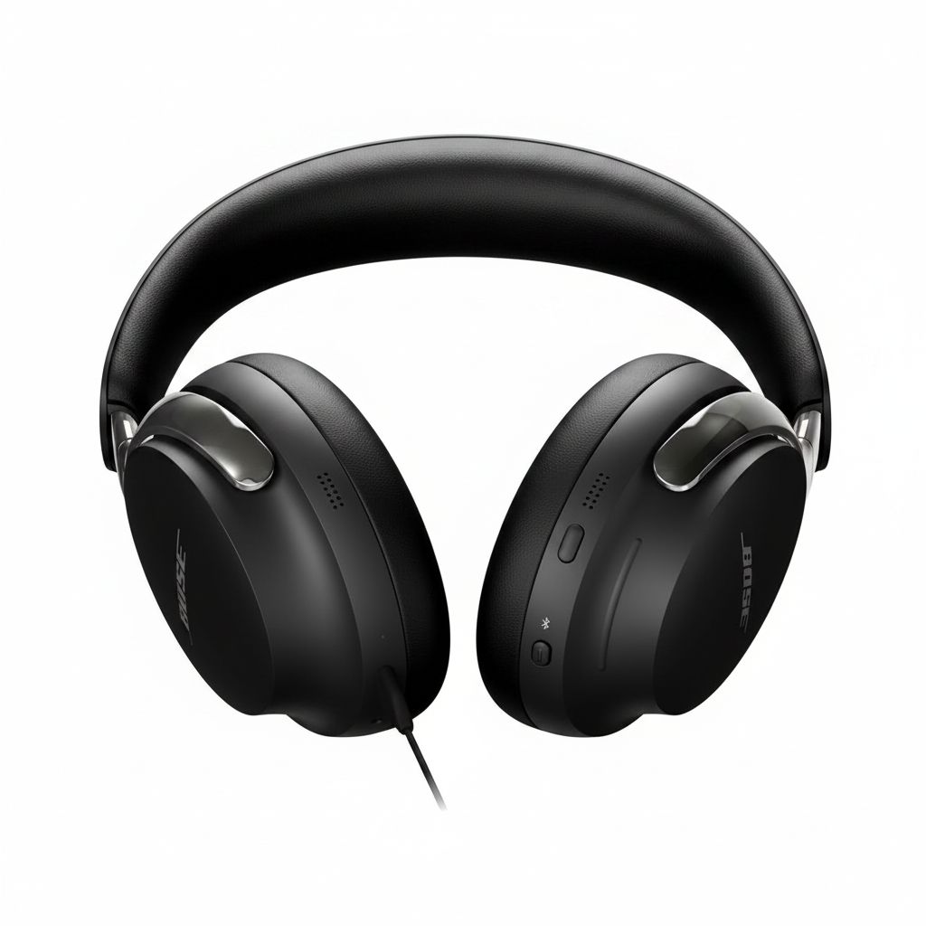 Bose QuietComfort Ultra Wireless Over-Ear Headphones (2nd Gen), Premium Noise Cancelling, Immersive Audio, Bluetooth - Black
