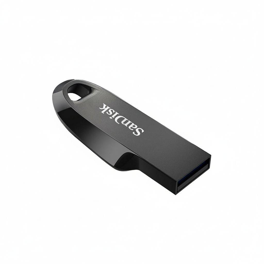 SanDisk Ultra Curve 256GB, USB 3.2, Flash Drive, 100MB/s R, Pendrive - Black