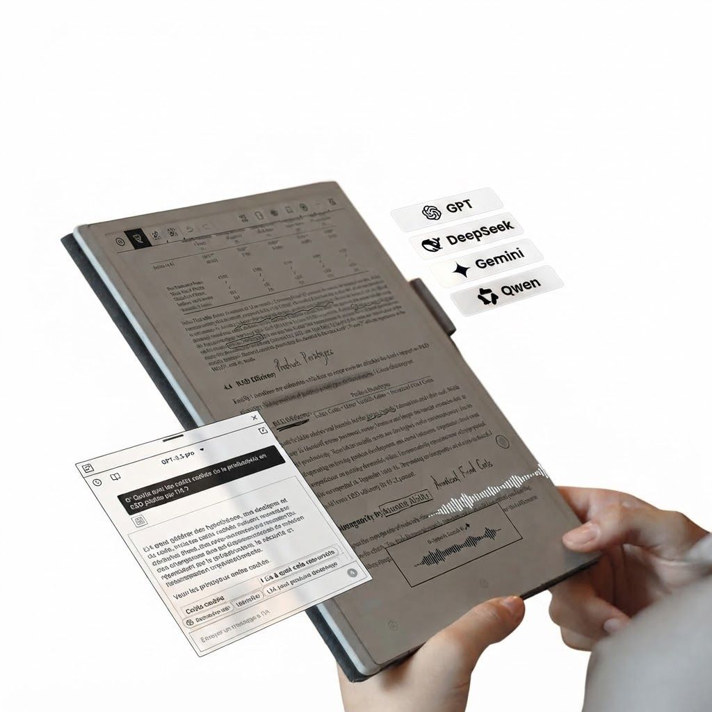 VIWOODS AiPaper Upgraded Bundle 10.65" Carta 1300 E Ink Tablet, 300PPI, 128GB, Stylus Pro & 5 Nibs, Ultra-Thin 4.5mm