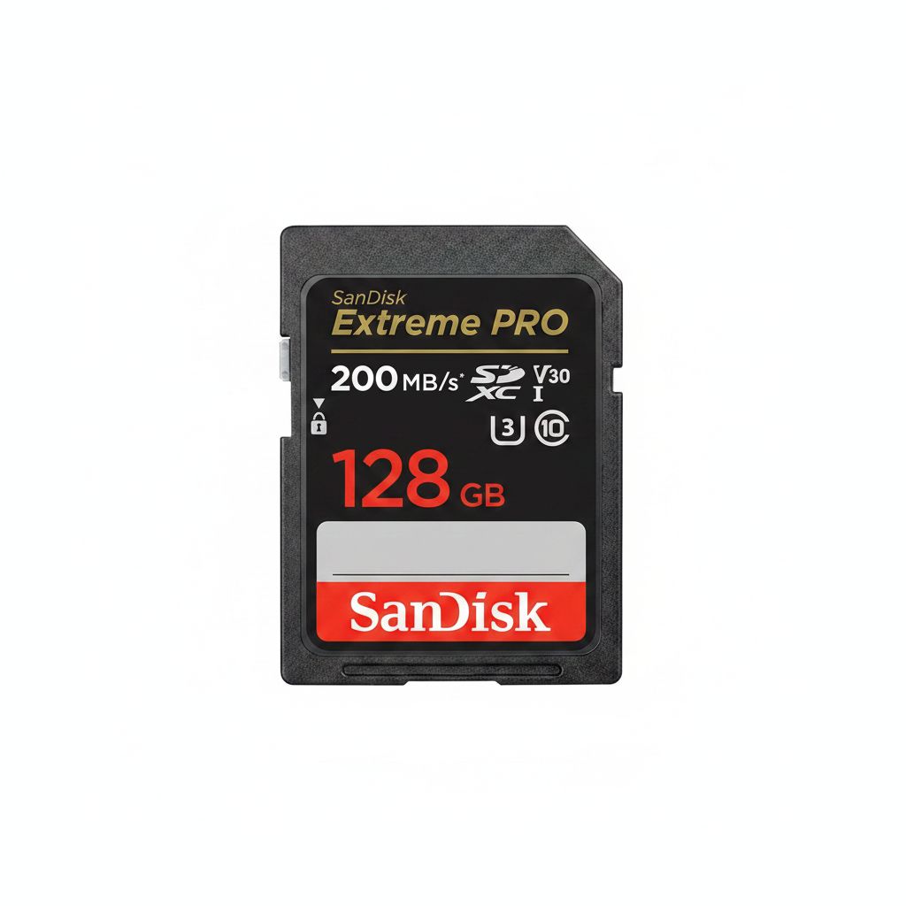 سانديسك إكستريم برو SDXC سعة 128 جيجابايت لتصوير فيديو 4K، UHS-I، فئة 10، U3، V30، أسود
