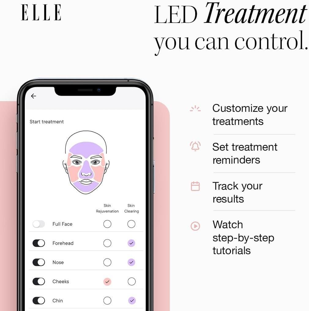 قناع الوجه إل راديانس بوست برو بتقنية LED، جهاز معتمد من إدارة الغذاء والدواء الأمريكية للعلاج بالضوء الأحمر والأزرق والأشعة تحت الحمراء، يعزز إنتاج الكولاجين للعناية بالبشرة ومكافحة علامات الشيخوخة، وعلاج التجاعيد والشوائب