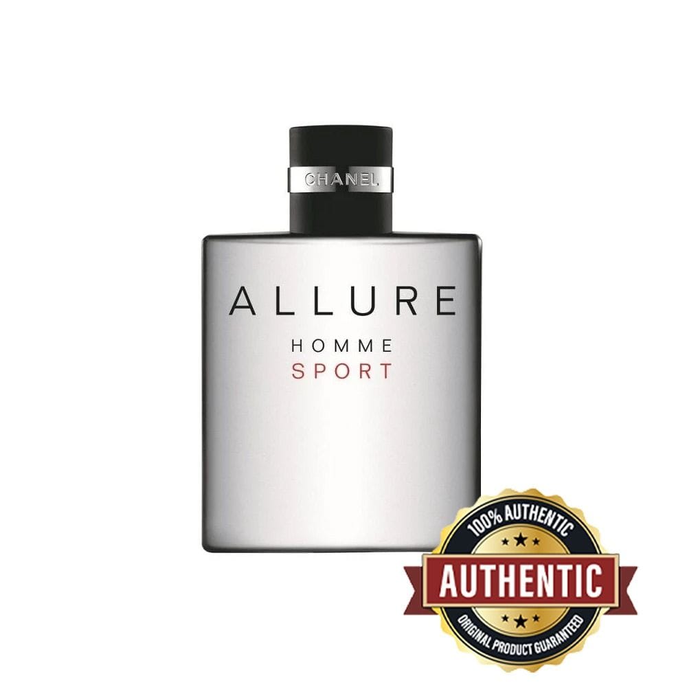 Chanel Allure Homme Sport Eau de Toilette for Men, Fresh Woody Fragrance with Citrus, Spicy & Aquatic Notes - 100ml