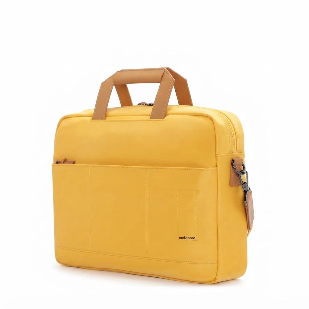 Mokobara Vegan Leather Laptop Briefcase - Water Resistant Business Bag for 15.6-inch Laptops 
