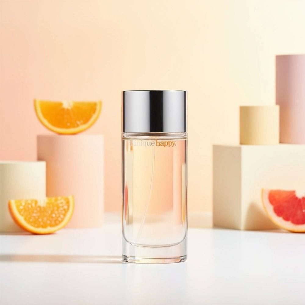 Clinique Happy Eau de Parfum for Women, Fresh Citrus Floral Fragrance with Ruby Red Grapefruit, Bergamot, Lily & Mimosa - 100ml
