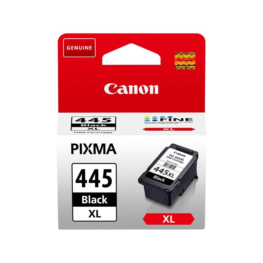 Canon PG-445XL Black Ink Cartridge, Genuine Canon Ink, High Yield 400 Pages, Sharp Document Printing & PIXMA Compatibility | Black - 4960999974453
