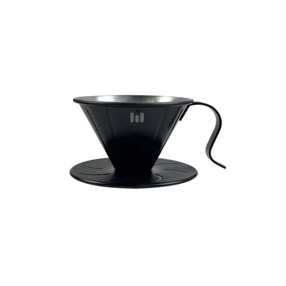Macnoa MacRoam BrewBag Portable Coffee Travel Kit, Manual Grinder, Pour Over Dripper, Coffee Server & Cup | Black - MB-25MRBB-BK