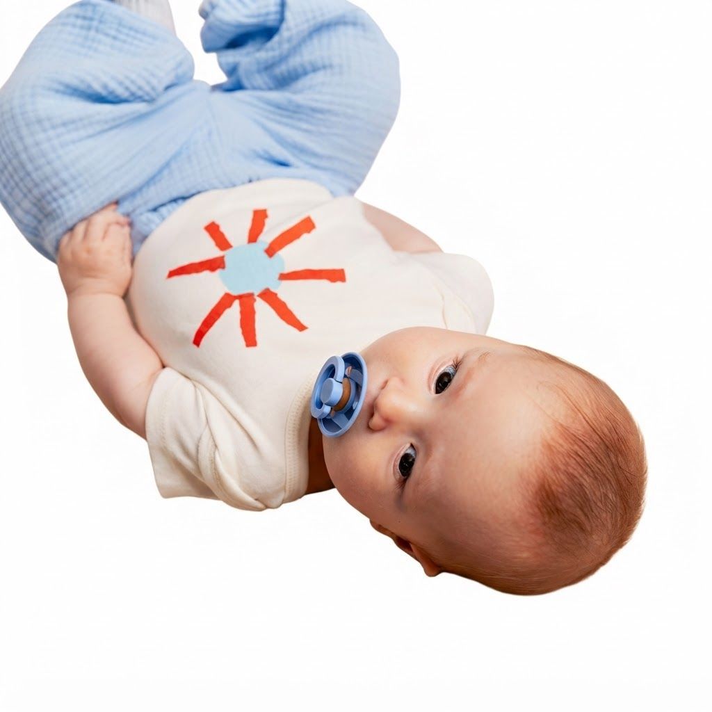 BIBS Pin Latex Pacifiers Studio Colour Size 1 0+ Months 2 Pack, Gentle Shield Design, Natural Rubber Nipple, BPA-Free - Ivory Hush Mix