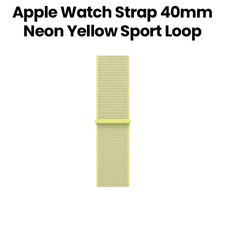 Apple Sport Loop 40mm, Lightweight And Breathable Design, Secure Fit Mechanism, Sustainable Materials - Yellow - MFF94ZM/A