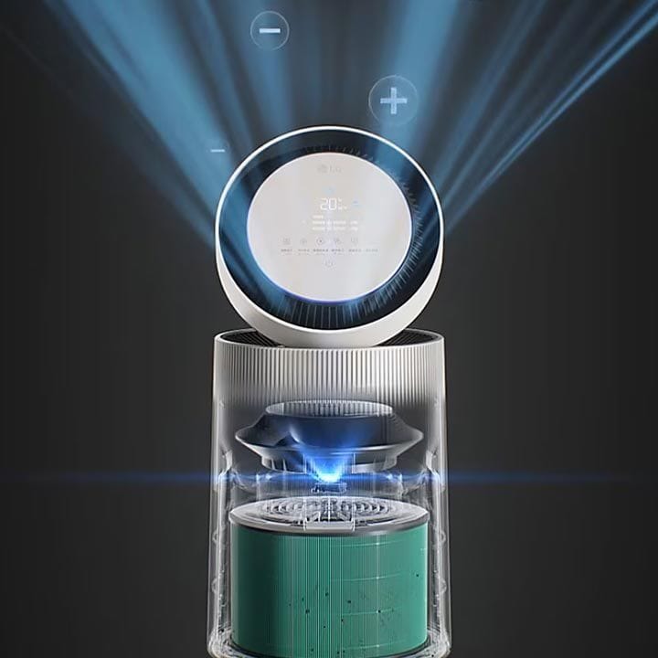 LG Puricare 360° Alpha Air Purifier with Allergy Care & Pet Mode | AS10GDBY0