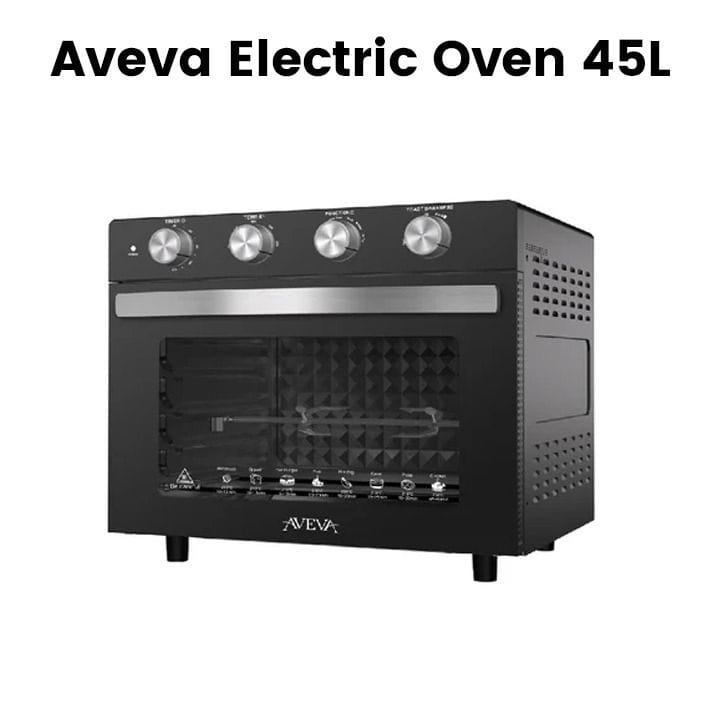 Aveva Electric Oven 45L with Airfry Function, Black | AV-HHEAFO45