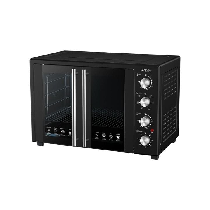 Aveva Electric Oven 120L 2800W Double Door, Black | AV-HHEO120DD