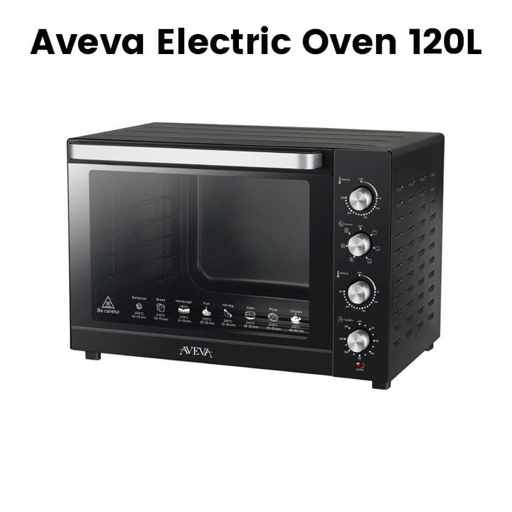 Aveva Electric Oven 120L 2800W, Black | AV-HHEO120L
