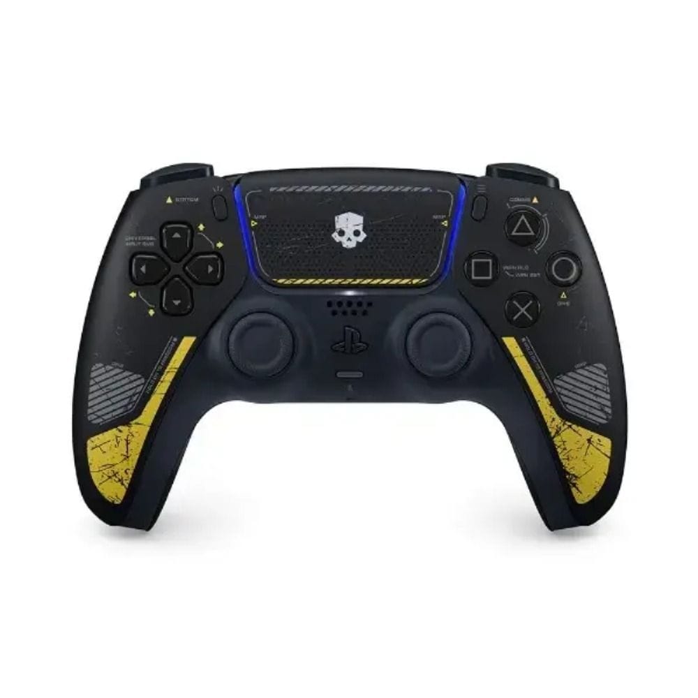 Sony PS5 DualSense Wireless Controller - Helldivers 2 Limited Edition, Weathered Black with Yellow