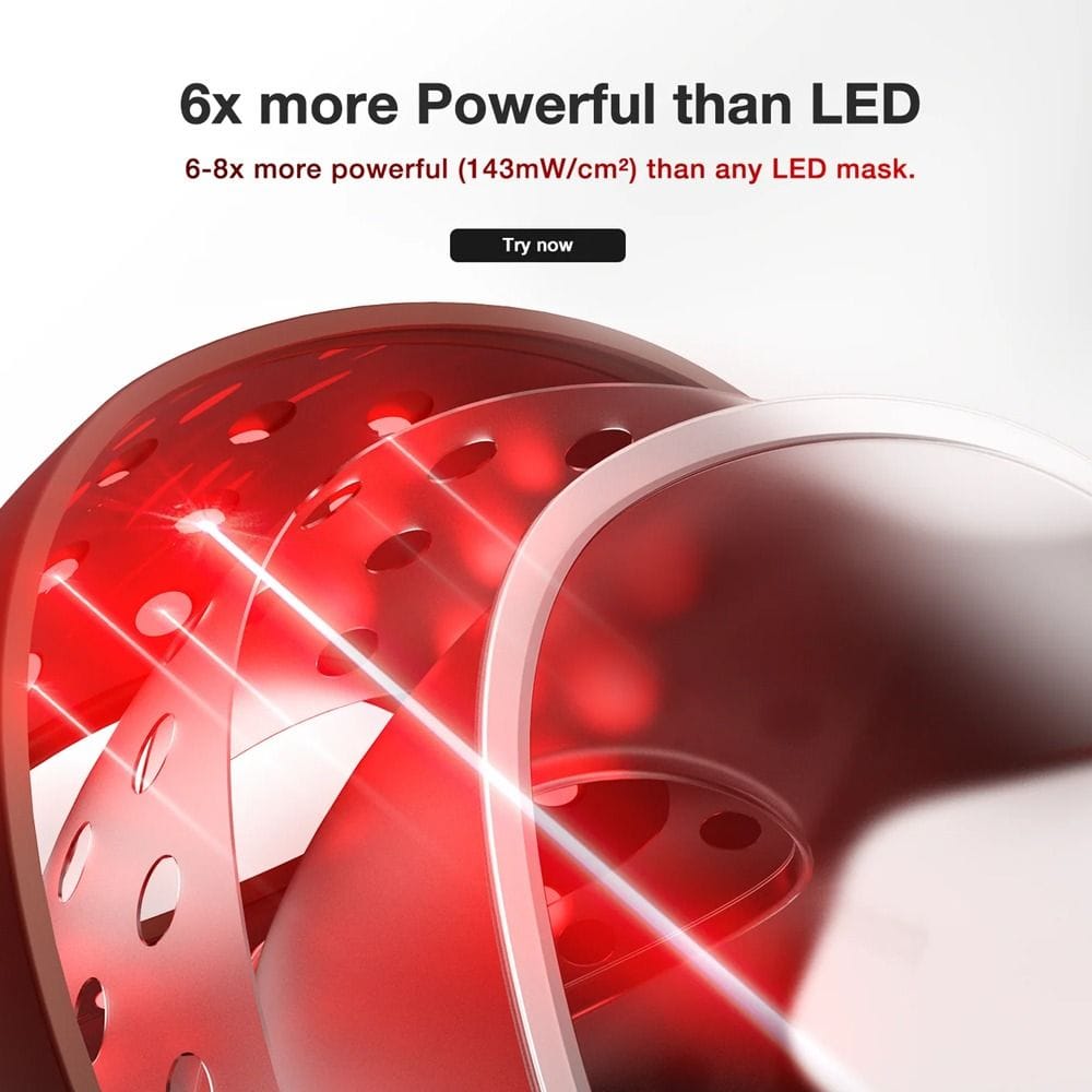 JOVS 4D Laser Light Therapy Mask, Red Light Therapy Facial Device, FPT Technology, 4 Wavelengths, Anti-Aging Skin Care Treatment Mask