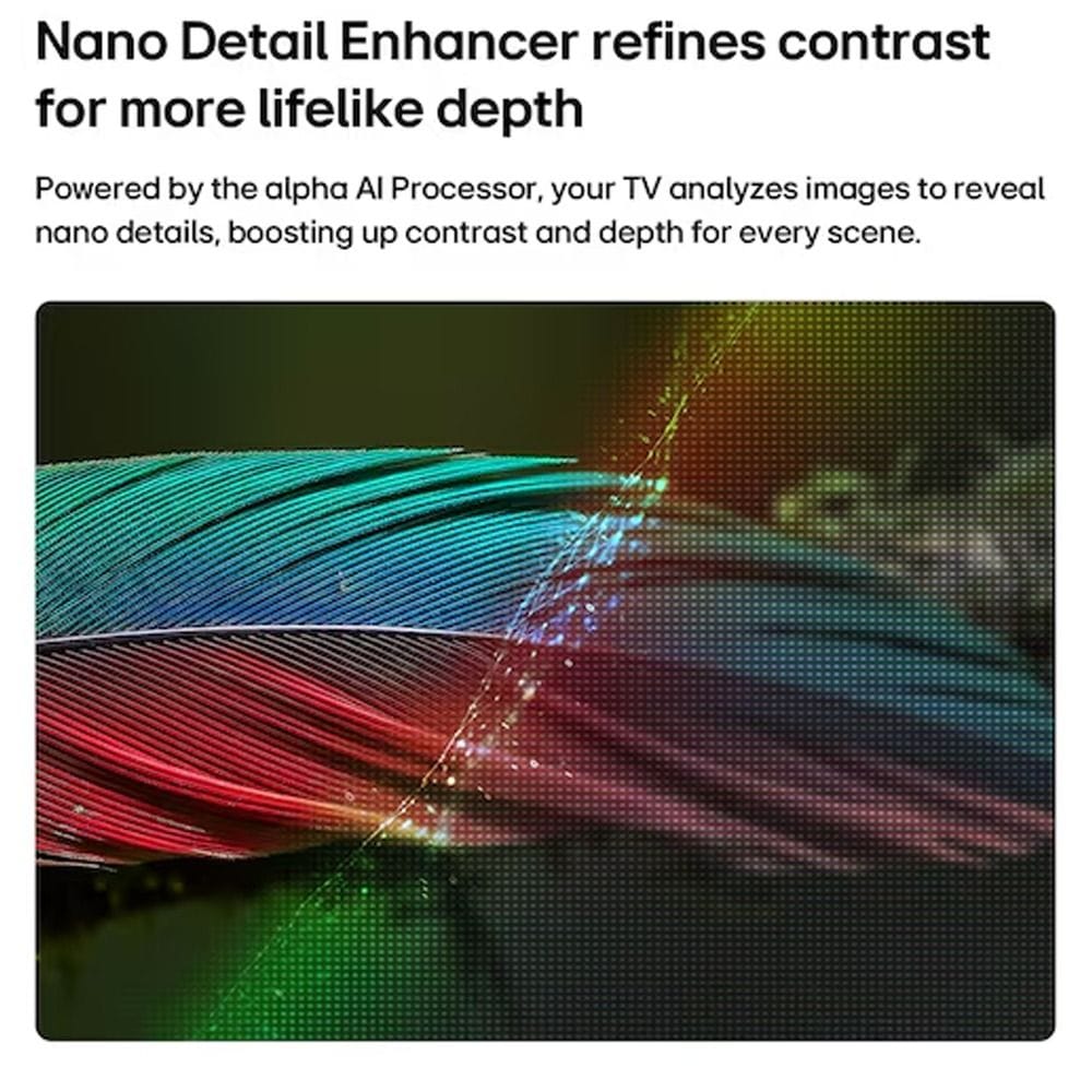 LG 65 Inch NANO 4K AI NU84 Smart TV - Nano Detail Enhancer, Alpha 7 AI Processor Gen9, HDR10 Pro, Linear Flow Design | 65NU840B6LA.AMRG