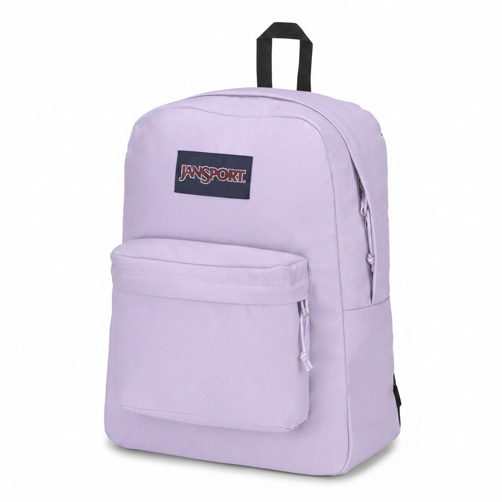 JanSport SuperBreak Day Pack Iconic Lightweight Backpack for School, Travel, and Everyday Use 1 Large Main, 1 Front Utility Pocket