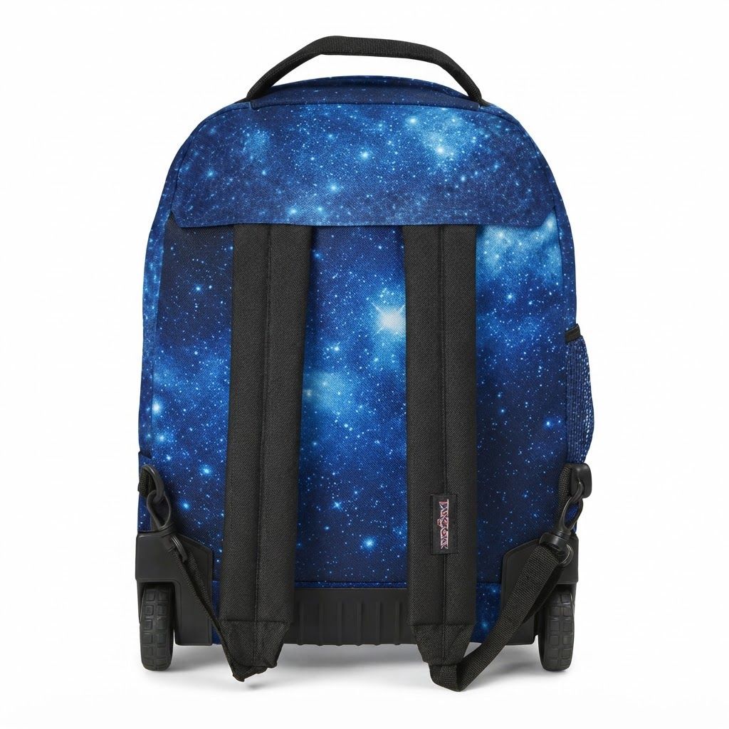 JanSport Driver 8 Rolling Backpack - Versatile 2-in-1 Wheeled Laptop Bag with 15-inch Sleeve Durable Polyester, 2 Main Compartments